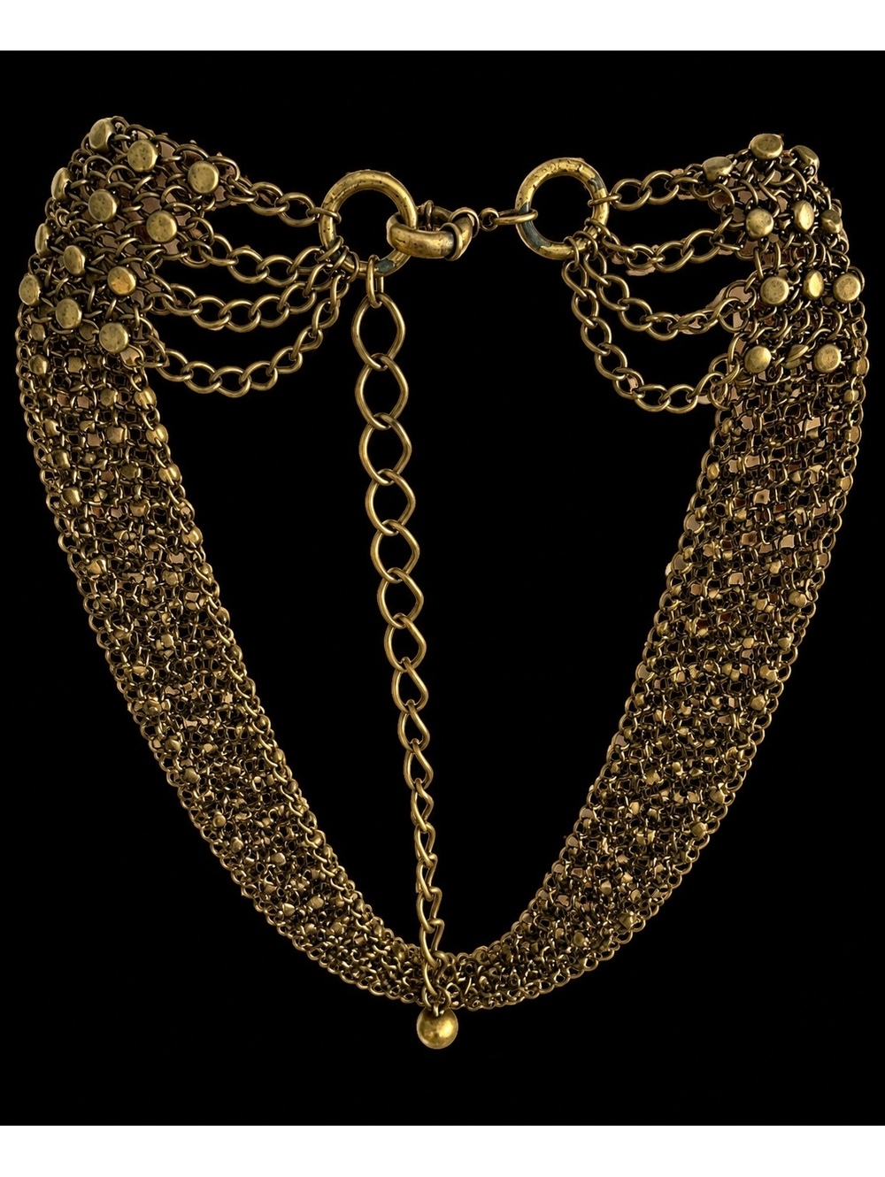 Vintage Gold Tone Chainmail Belt